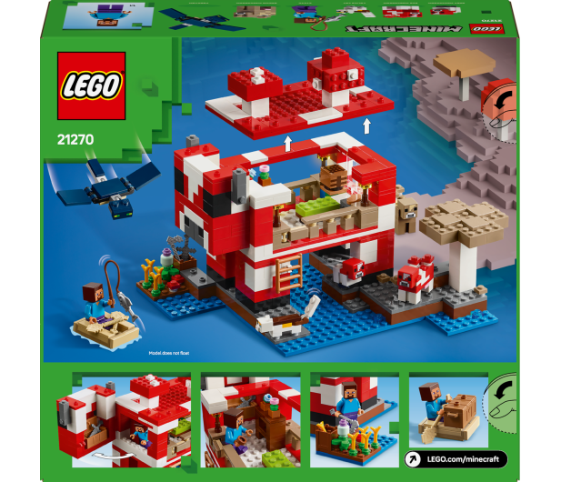 LEGO Minecraft 21270 Dom grzybowej krowy - 1283662 - zdjęcie 6